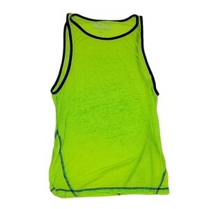 BUCKLE BLACK Men's Kick It Tank Top, Neon Green, Size Small